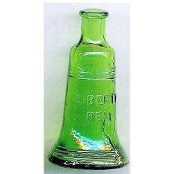 Liberty Bell Replica Wheaton Miniature Collectible Glass Bottle