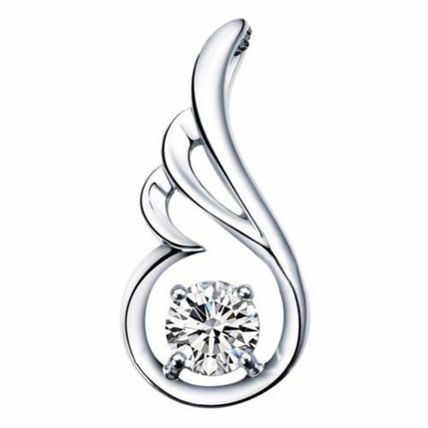 Elegant Silver Angel Wing Crystal Pendant 925 Silver Chain Necklace Gift