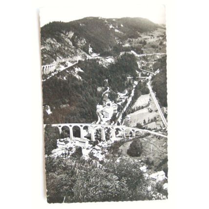 1954 postcard Morez Viaduct