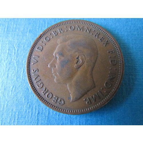 1945 GEORGE VI ONE PENNY. FREE POST (j) AAJ