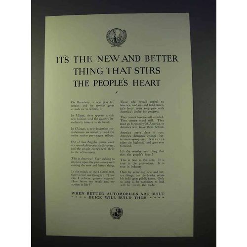 1926 Buick Car Ad - Thing That Stirs the People's Heart