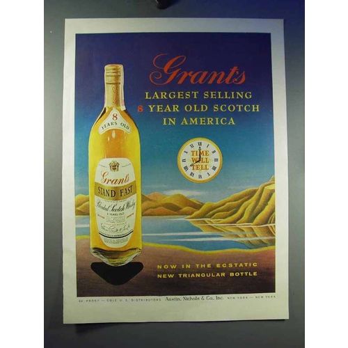 1958 Grant's Scotch Whiskey Ad - Largest Selling