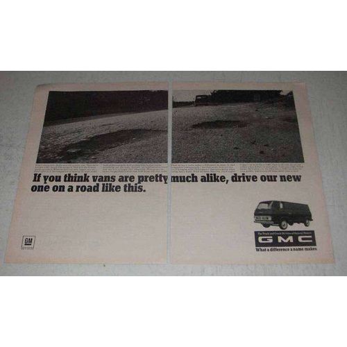 1967 GMC Handi-Van Ad - Drive On a Road Like This