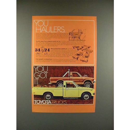 1977 Toyota Idea Truck & SR-5 Long Bed Sport Truck Ad!