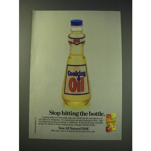 1987 Pam Cooking Spray Ad - Stop hitting the bottle