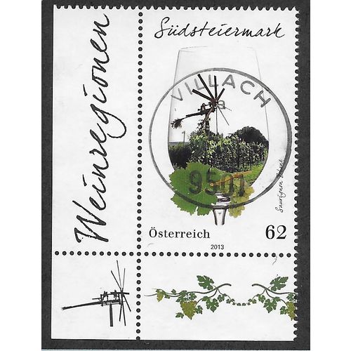 AUT 2013 62c 'WINE REGIONS - SOUTHERN STYRIA FINE USED (EBID56-334)