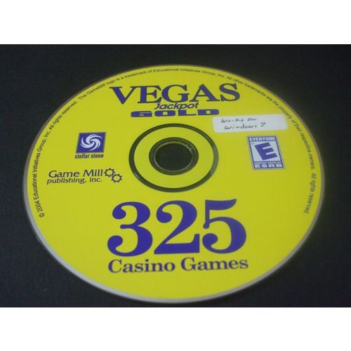 Vegas Jackpot Gold: 325 Casino Games (PC, 2006) - Disc Only!!!