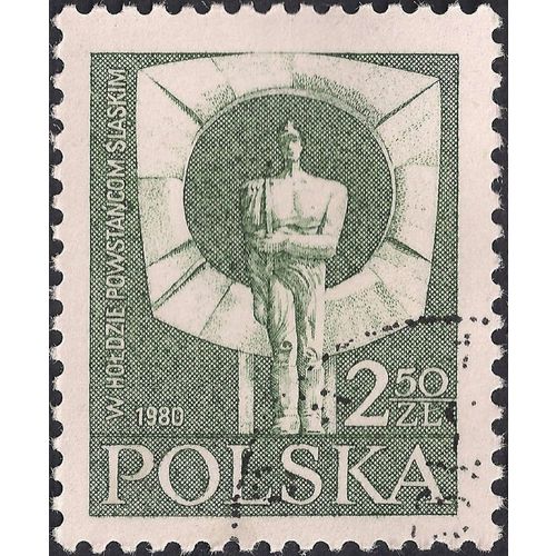 POLAND, Jan Borowczak, Silesian Rebels, green-grey 1980, 2.50Zl