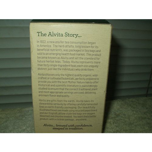 alvita organic raspberry tea 24 bags womens herbal supplement 1 box