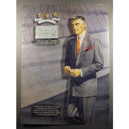 1950 Forstmann Wool Suit Ad