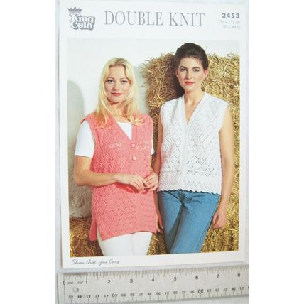 Vintage: King Cole 2453 V neck waistcoats, DK