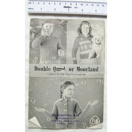 Vintage: P&B 418 jacket with dancers motif, DQ or Moorland, 6-12 year olds