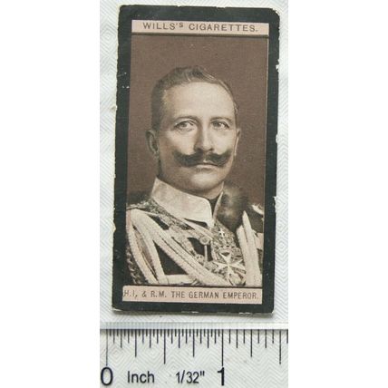 1908 Wills Portraits of European Royalty 24 HI & RM The German Emperor