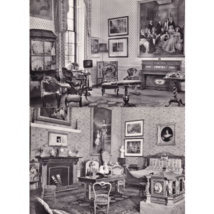 Queen Victoria's Bedroom Nursery 2x Old Real Photo Postcard s