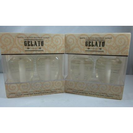 2 bx /4 bulbs Bath & Body Works Home Wallflower Refill Bulb Gelato