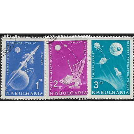 1963 Michel 1388/1390 - #2 cancelled - SPACE