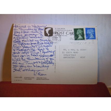 RUGGED CORNWALL multiview used postcard by J. Salmon 1990 pm =