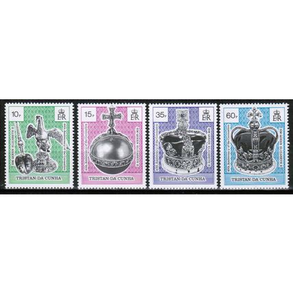 1993 Tristan da Cunha Sc#524-527 Coronation 40th Anniv. Mint NH set of 4