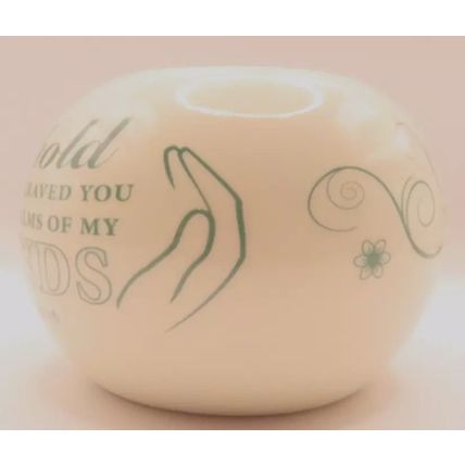 Isaiah 49:16 Tea Light Holder Bible Verse 6.5 CM Christianity Gift Faith Jesus