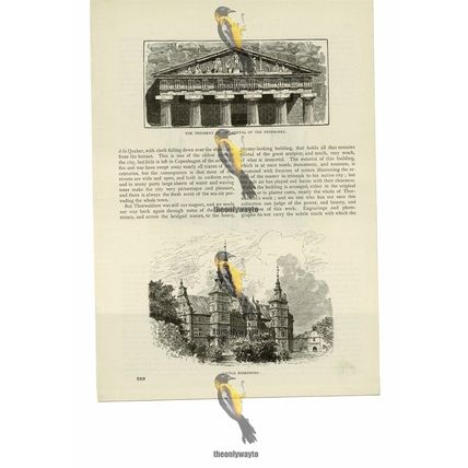 Castle Rosenburg & Fruekirke, Denmark, Book Illustration (Print), 1886