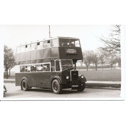 Black & White Photograph of Red & White Services Ltd. - FWO 626