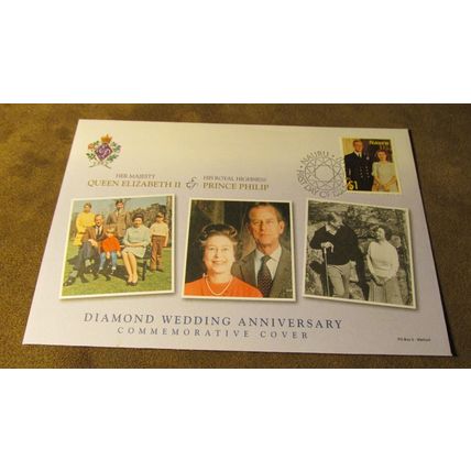 2007 Nauru FDC Cover - Queen Elizabeth Diamond Wedding Anniversary