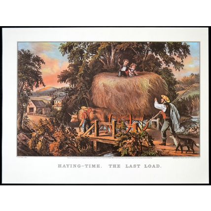 HAYING-TIME. THE LAST LOAD 1952 Frances Flora Bond Palmer - John Cameron PRINT