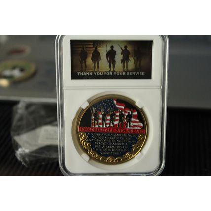 American Eagle Head Veteran Challenge Coin - Collectible Medal of Honor Commemor