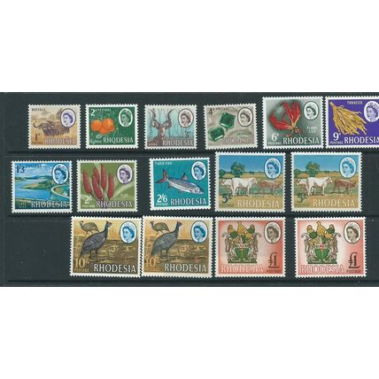rhodesia stamps sg374 mnh set photo printed sg 374 plus sg405 high vals litho