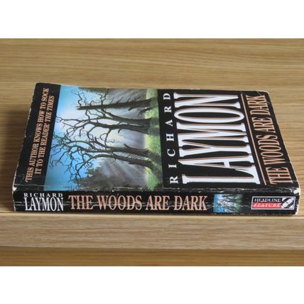 RICHARD LAYMON, THE WOODS ARE DARK PAPERBACK BOOK.