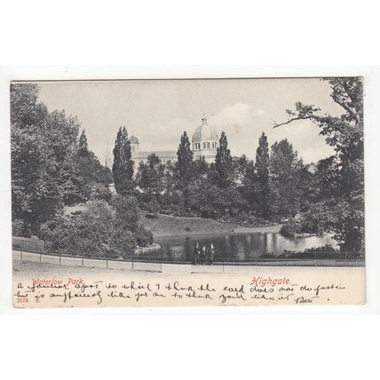 Waterlow Park Highgate Postcard 1907 London
