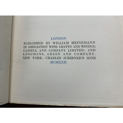 RARE* 1922 ROBERT LOUIS STEVENSON VIRGINIBUS PUERISQUE etc VOL 2 BOOK (P6)