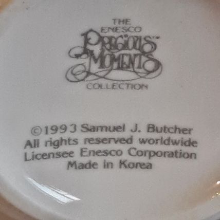 Vintage 1993 Enesco PRECIOUS MOMENTS DEBBIE COFFEE MUG Porcelain Tea Cup