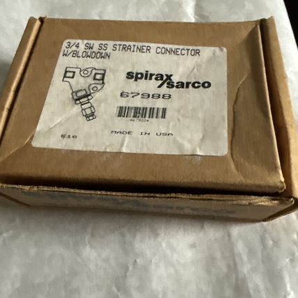 Weld 3/4" Spirax Sarco A351 CF8,67986 Y Strainer W/blowdown Connector,AG