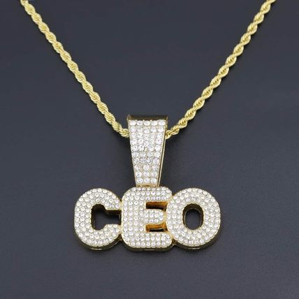 Monogram Diamond Pendant Necklace