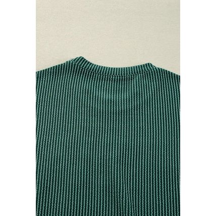 Evergreen Corded MERRY Graphic Long Sleeve Top and Shorts Set