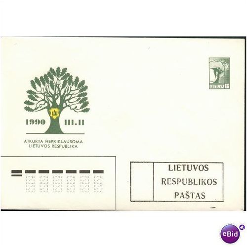Lithuania Pre-Paid 1990 - Atkurta Nepriklausoma 5k