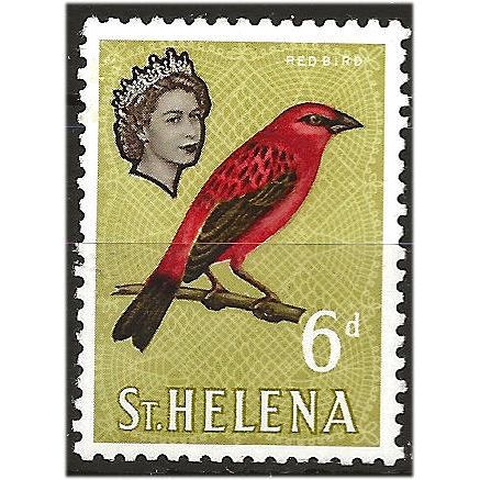 St Helena 1961 SG181 6d Red. Sepia & Light Yellow-Olive Unmounted Mint . ..