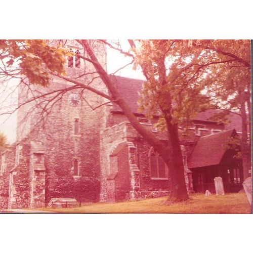 South Benfleet, Essex - St. Mary's Church - local postcard c.1980s