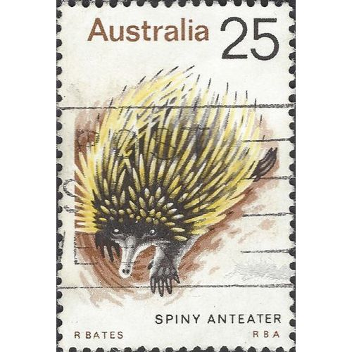 AUSTRALIA, MAMMAL, Spiny Anteater, Echidna, brown 1974, 25c, #2
