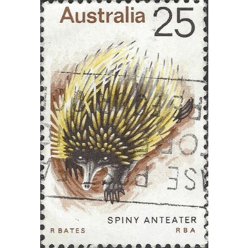 AUSTRALIA, MAMMAL, Spiny Anteater, Echidna, brown 1974, 25c, #3