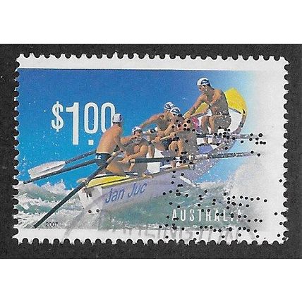 AUS 2007 $1.00 'YEAR OF THE SURF LIFESAVER ' FINE USED (EBID66-656)
