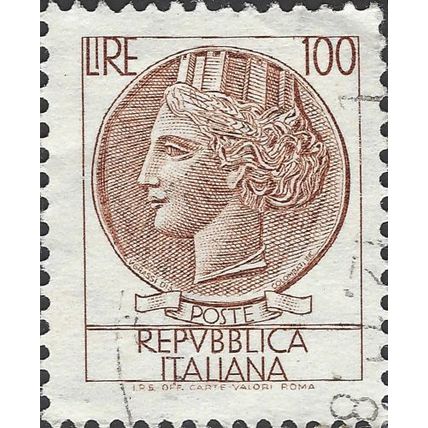 ITALY, Coin of Syracuse, brown 1968, 100Lire