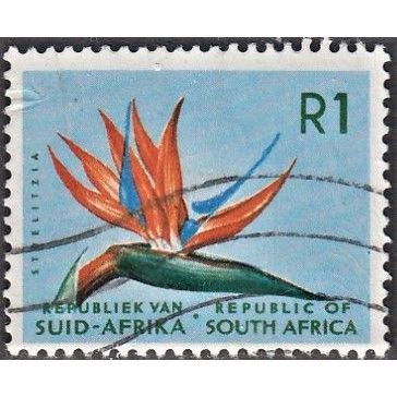 South Africa, 1965 R1 Bird of Paradise, SG 251 (Scott #342), used
