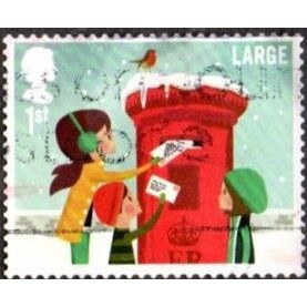 2014 Christmas 1st Large. Posting Christmas Cards. S Ad/DCut Fine Used Off Paper