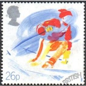 1988 Sports Organisations 26p, Ski Club of Great Britain. Very Fine Used