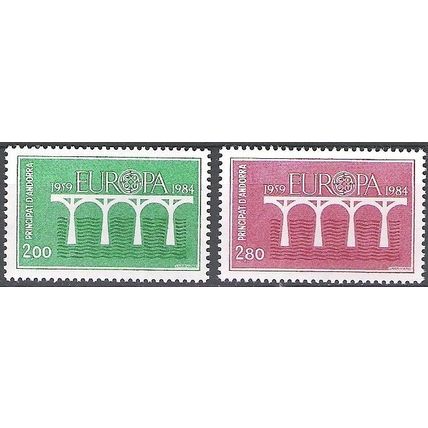 Andorre Français 1984 Michel 350 - 351 Neuf ** Cote (2008) 14.00 € 25 Ans Europa