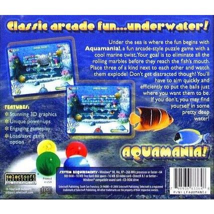 AQUAMANIA! (PC-CD, 2006) for Windows 98/Me/2000/XP/Vista - NEW CD in SLEEVE