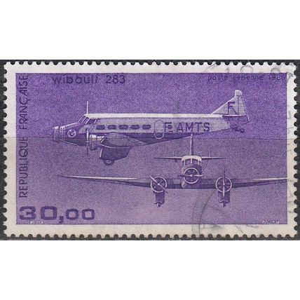 France 1986 Michel 2579V O Cote (2008) 4.00 € Trimoteur Wibault 283 Cachet rond