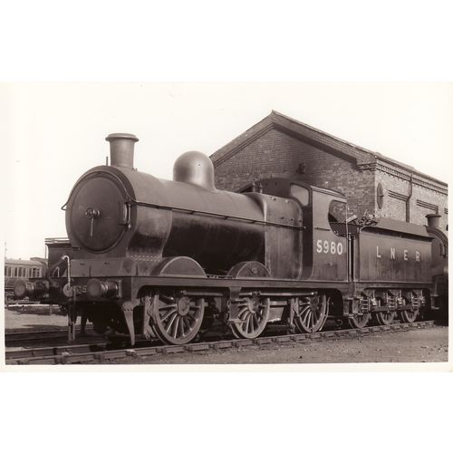 Railway Photo LNER J11 5980 Retford Shed GCR Robinson 9J Pom-Pom 0-6-0 Loco MPD